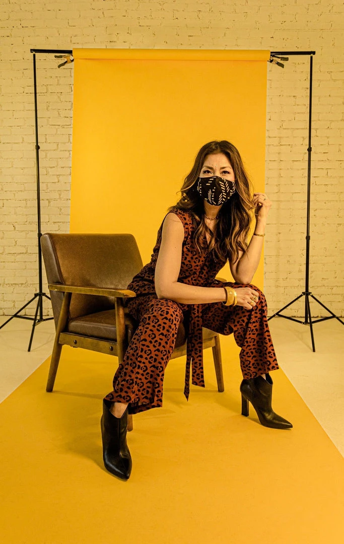 Symbology Clothing Leopard Sleeveless Jumpsuit - Sierra + Black 5 Symbology Clothing Leopard Sleeveless Jumpsuit - Sierra + Black