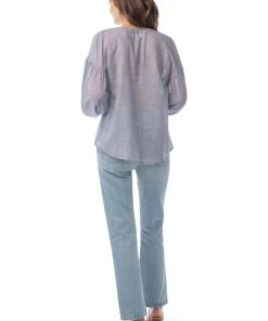 Synergy Organic Clothing Amber Top - Navy Checked Sale