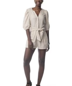Synergy Organic Clothing Cadence Romper - Chateau Gray Sale