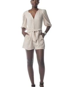 Synergy Organic Clothing Cadence Romper - Chateau Gray Sale