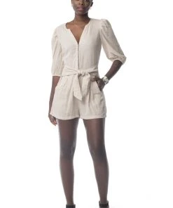 Synergy Organic Clothing Cadence Romper - Chateau Gray Sale