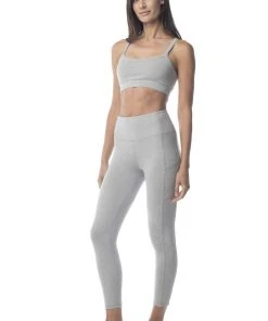 Synergy Organic Clothing Go To Yoga Bra - Heather Gray