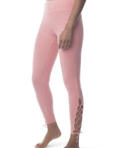 Synergy Organic Clothing Sale Lace Up Legging Pant - Mauve