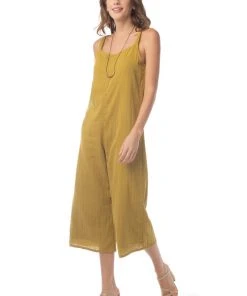 Synergy Organic Clothing Onward Jumpsuit - Ecru Olive