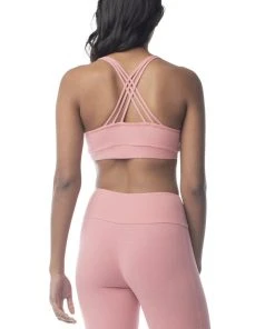 Synergy Organic Clothing Rhythm Yoga Bra - Mauve