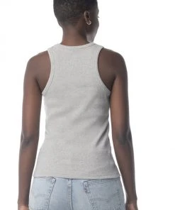 Synergy Organic Clothing Rib Knit Shell Tank Top - Heather Gray Sale