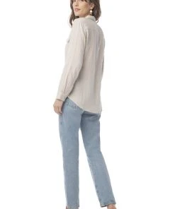 Synergy Organic Clothing True Blue Top - Chateau Gray 8 Synergy Organic Clothing True Blue Top - Chateau Gray