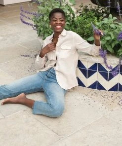 Synergy Organic Clothing True Blue Top - Chateau Gray