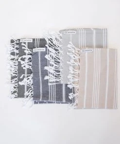 Amante Marketplace Home Goods Teleios Turkish Hand Towel - Gray