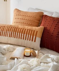 Casa Amarosa Terra Stripe Lumbar Pillow Cover Home Goods