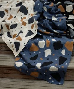 Anne Gates Studio Cozy Gifts Terrazzo Upcycled Throw Blanket