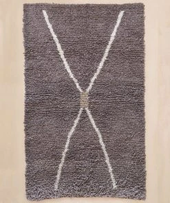 Territory Design Exis Wool Shag Rug - Cinder