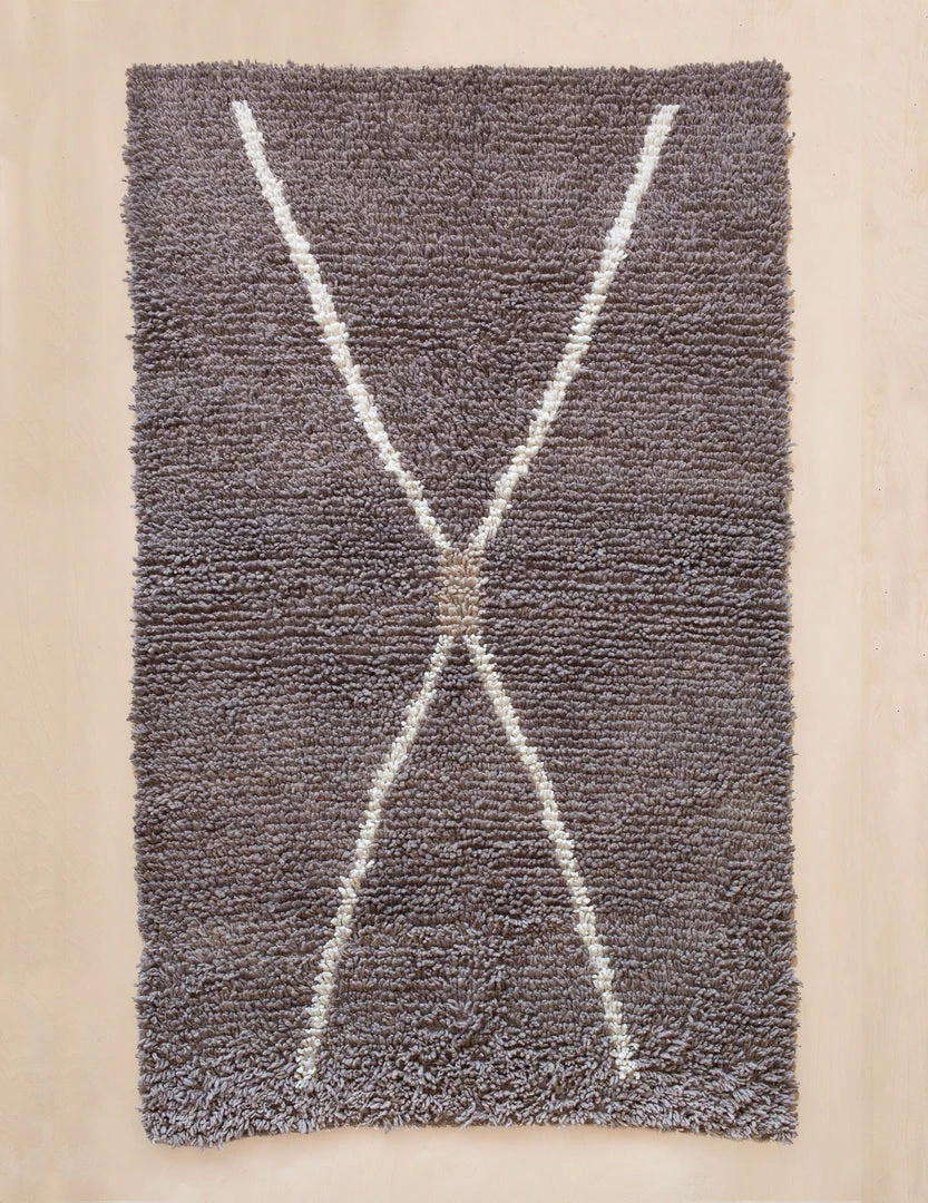 Territory Design Exis Wool Shag Rug - Cinder 1 Territory Design Exis Wool Shag Rug - Cinder
