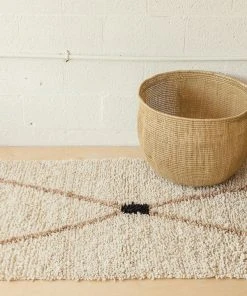 Territory Design Home Goods Exis Wool Shag Rug - Cream