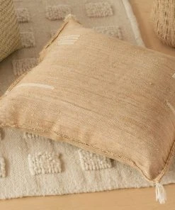 Territory Design Lines Throw Pillow Cover - Washed Black