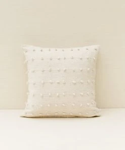 Territory Design Loops Throw Pillow Cover - Cream