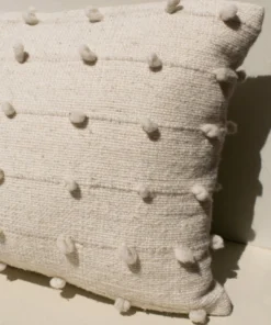 Territory Design Home Goods Loops Lumbar Throw Pillow Cover - Cream