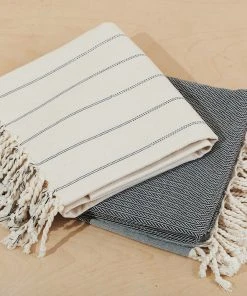 Territory Design Tunisian Beach / Bath Towel - Cream