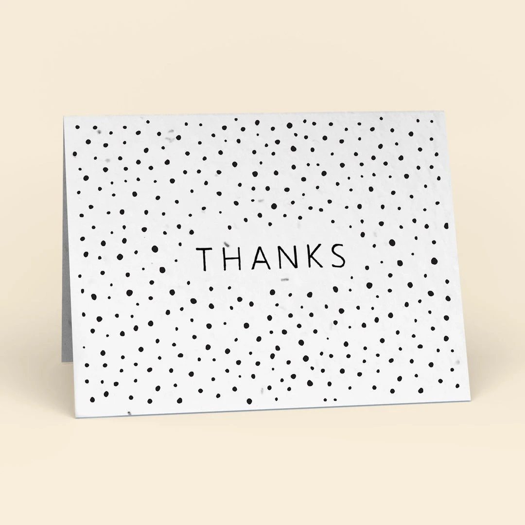 Cute Root Thanks Dots Plantable Cards - 10 Pack 1 Cute Root Thanks Dots Plantable Cards - 10 Pack