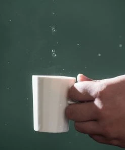 The Bright Angle Home Goods Porcelain Doubleshot Espresso Cup - Smoke Gray