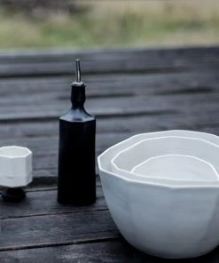 The Bright Angle Best Sellers Elixir Porcelain Olive Oil Bottle - Rosemary Green