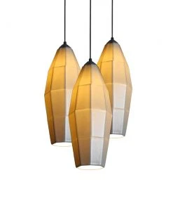The Bright Angle Lighting Extension 2 Porcelain Pendant Light Cluster