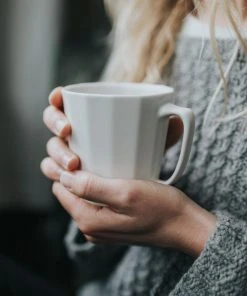 The Bright Angle Monday Porcelain Mug - Mica Black