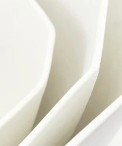 The Bright Angle Porcelain Nesting Bowl Set - Silk White Home Goods 8 The Bright Angle Porcelain Nesting Bowl Set - Silk White Home Goods