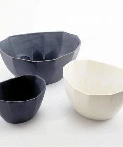 The Bright Angle Porcelain Nesting Bowl Set - Silk White Home Goods 10 The Bright Angle Porcelain Nesting Bowl Set - Silk White Home Goods