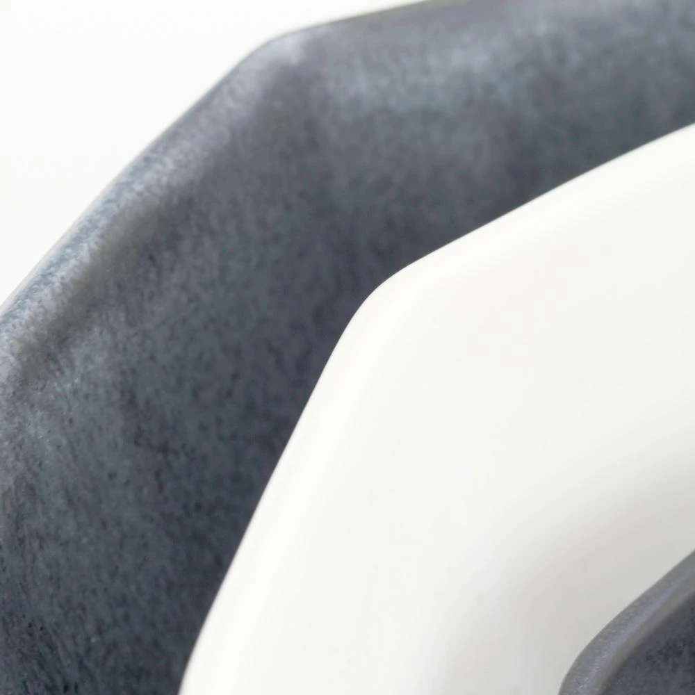 The Bright Angle Porcelain Nesting Bowl Set - Mica Black 6 The Bright Angle Porcelain Nesting Bowl Set - Mica Black