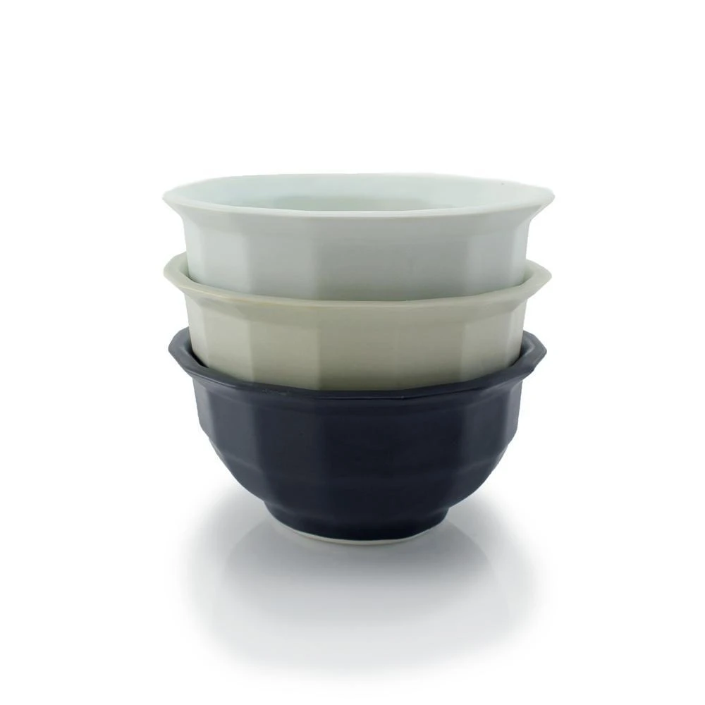 The Bright Angle Porcelain Soup Bowl - Smoke Gray Kitchen + Dining 2 The Bright Angle Porcelain Soup Bowl - Smoke Gray Kitchen + Dining