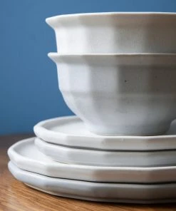 The Bright Angle Porcelain Soup Bowl - Smoke Gray Kitchen + Dining 7 The Bright Angle Porcelain Soup Bowl - Smoke Gray Kitchen + Dining