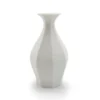 The Bright Angle Table Vase - Silk White