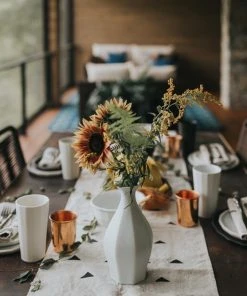 The Bright Angle Table Vase - Smoke Gray