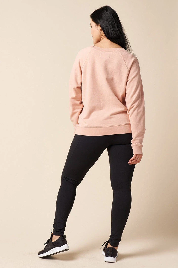 The Standard Stitch College Sweatshirt - Pale Pink The Standard Stitch College Sweatshirt - Pale Pink