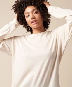 The Standard Stitch Long Sleeve Tee - Bone