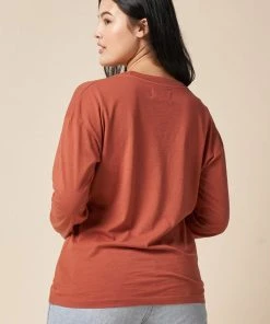 The Standard Stitch Clothing Long Sleeve Tee - Clay