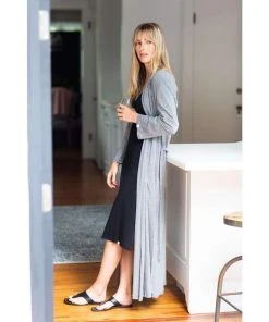 Leena & Lu Home Goods Pima Cardigan Robe