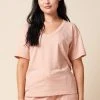 The Standard Stitch Clothing Relaxed V - Pale Pink