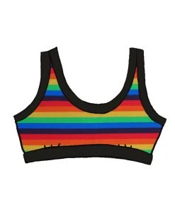Thunderpants USA Rainbow Stripe Bralette