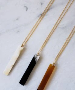 Hathorway Tinh Horn Pendant Necklace