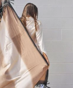 Studio Variously Home Goods Toast Merino Throw Blanket