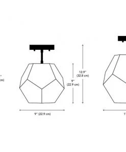 Dounia Home Ula Semi Flush Mount Light Lighting