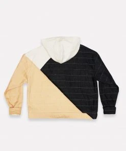 Anchal Patchwork Unisex Hoodie - Ivory Clothing