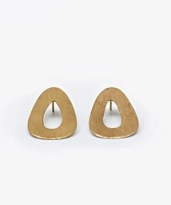Nisolo Upcycled Brass Open Drop Earrings