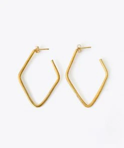 Nisolo Upcycled Brass Soft Diamond Hoop Best Sellers