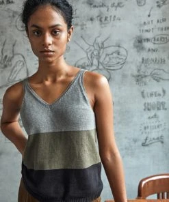 No Nasties V-Neck Knit Tank Clothing