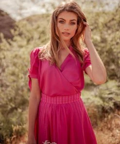 Valani Sitha Tencel Top - Lilac Rose