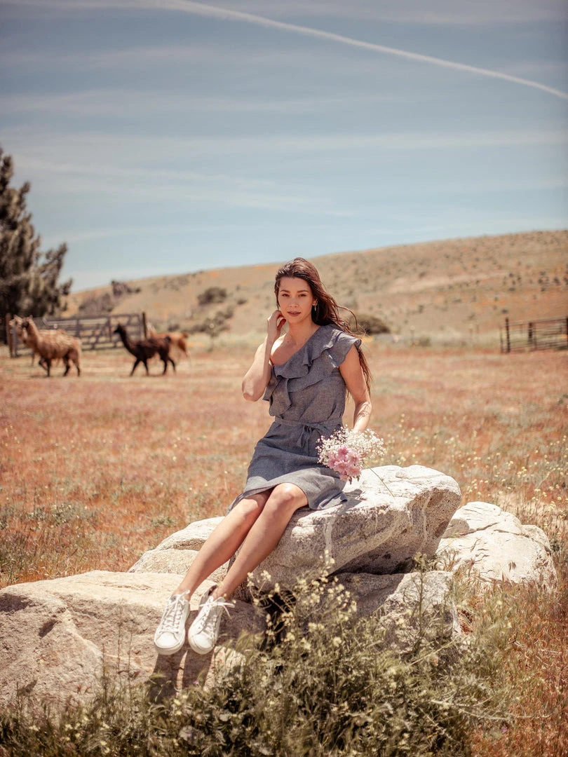 Valani Clothing Sokha Hemp Midi Dress 4 Valani Clothing Sokha Hemp Midi Dress