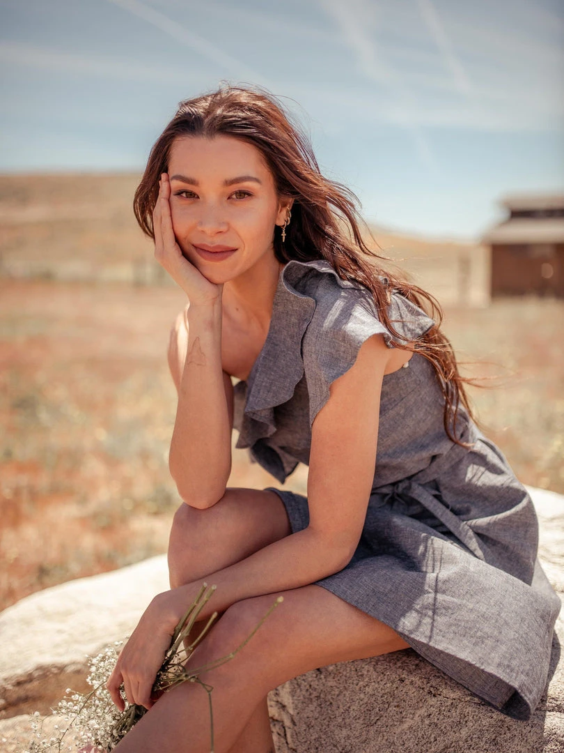 Valani Clothing Sokha Hemp Midi Dress 5 Valani Clothing Sokha Hemp Midi Dress